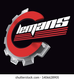 Logotipo de Lemans con fondo negro