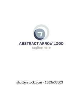 Logotype abstract arrow, logo vector for logistic, delivery, company, business, shop