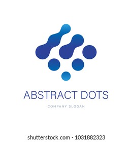 Logotype with abstract dots