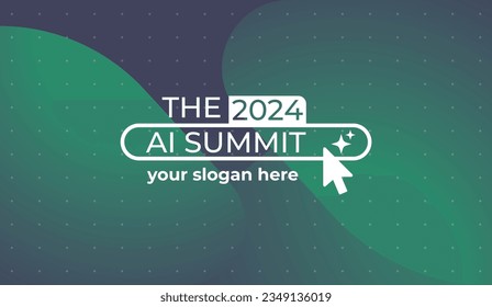 logotype abstract graphic EPS vector design of annual event summit and title made for Technology and AI theme - annual convention for Artificial Intelligence