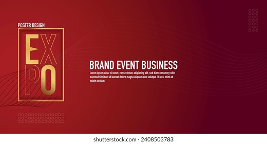 logotype abstract graphic EPS vector design of annual event summit and title made for EXPO Technology and AI theme - annual convention for Artificial Intelligence