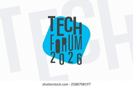 logotype abstract graphic EPS vector design of annual event summit and title made for Technology forum theme - annual convention for tech