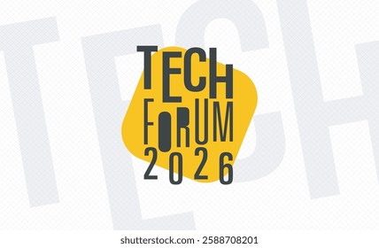 logotype abstract graphic EPS vector design of annual event summit and title made for Technology forum theme - annual convention for tech