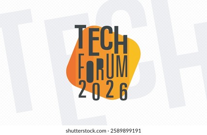 logotype abstract graphic EPS vector design of annual event summit and title made for Technology forum theme - annual convention for tech