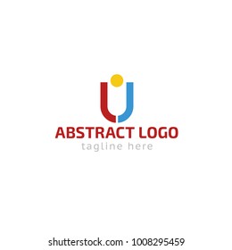 Logotype abstract, logo vector for logistic, delivery, company, business, shop