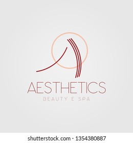 Logotype aesthetics, vector logo