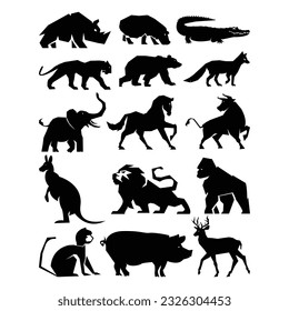 Logotype animale set of vector 
