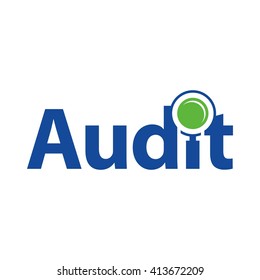 Logotype Of Audit. Logo Vector.