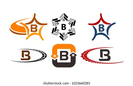 Logotype B Modern Template Set