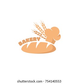 Logotype Bakery for restaurant, bar, college of baker's, bakery, cafe, sweets, pastries, shop, on request, dessert, steaks, farm, plantations. Logo vector illustration