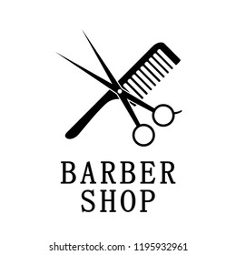 Logotype barber shop. Vector illustrations