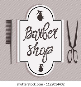 logotype for barbershop