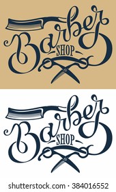 logotype for barbershop