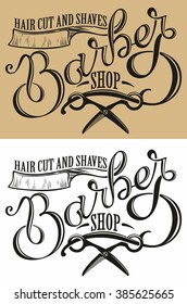 logotype for barbershop