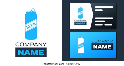 La cerveza de logotipo puede enmarcar un icono aislado en el fondo blanco. Elemento de plantilla de diseño de logotipo. Vector.