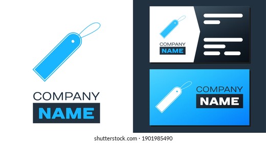 Logotype Blank label template price tag icon isolated on white background. Empty shopping discounts sticker. Template discount banner. Logo design template element. Vector.