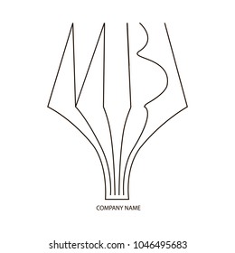 Logotype book with abbreviation .  MB initial based on letters icon logo.The symbol of the open book. Black lines graphic . 