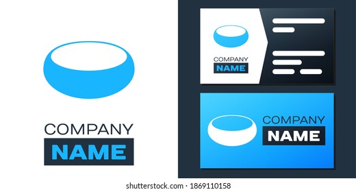 Logotype Bowl icon isolated on white background. Logo design template element. Vector.