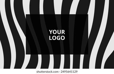 logotype, branding design. black and white cover design