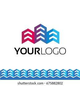 Logotype building roof complex house corporate identity design
