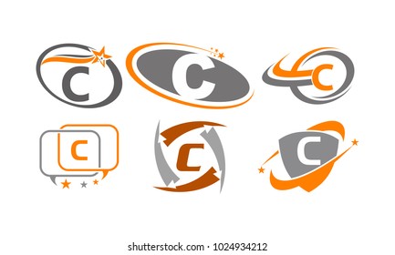 Logotype C Modern Template Set