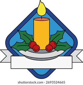 logotype of A candle icon