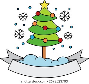 ícone de logotipo de uma árvore de natal