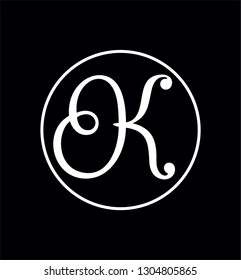LOGOTYPE IN CIRCLE K VECTOR
