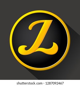 LOGOTYPE IN CIRCLE L VECTOR