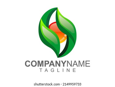 Logotype Company Vector 3D art Design Graphic, Green Logo 3D Vector Unique, Logo The Best Vector
