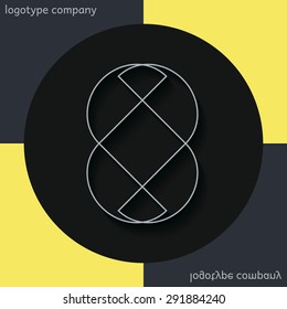 logotype company vector design abstract  background
