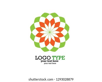 Logotype concept design - colorful vector template - Vector