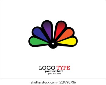 Logotype concept design - colorful vector template