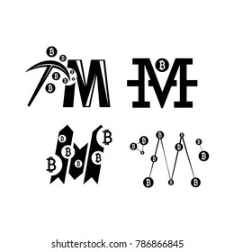 Logotype for crypto secrvices. Web Design. 