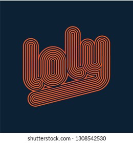 Logotype with custom letters