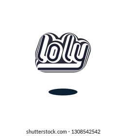 Logotype with custom letters