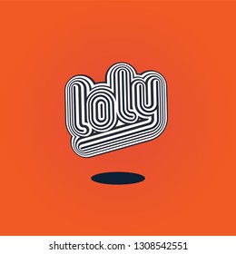 Logotype with custom letters