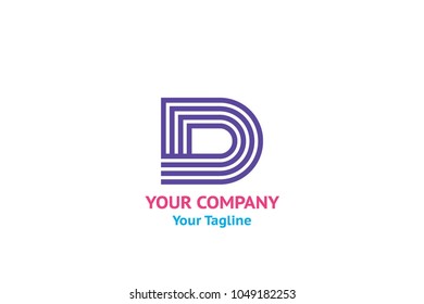 Logotype D letter