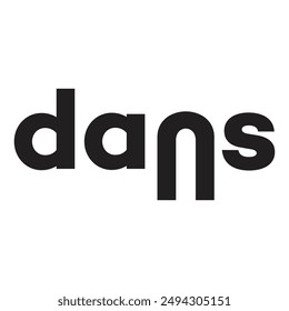 Logotype DANS creative vector design