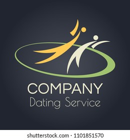 Logotype for dating and communication brands, services, and companies