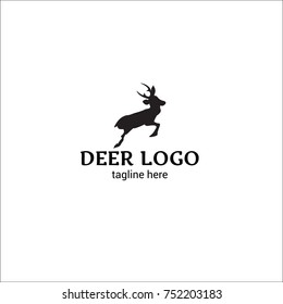 logotype deer for animal advocates, farm, foresters, animal breeding, auto parts, wood products, hand made. Logo vector illustration