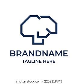 Logotype design with abstract shape