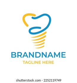 Logotype design with abstract shape