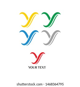 
logotype design in the form of initials Y for a business