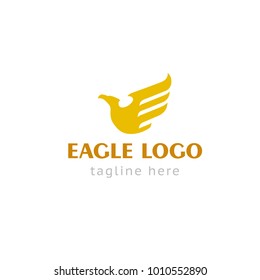 Logotype eagle bird, logo vector for logistic, delivery, freedom, logistic, consulting