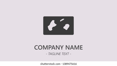 Logotype of earth map design icon. Home symbol illustration search. Brand mark company clear logo design with copy space for text. Refer template website icon simple sign. Trends icon design.