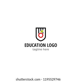 Logotype education, logo vector for shop, store, library, magazine, institution, development