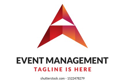 Logotype event agency, logo vector for shop, store, agency, party organization