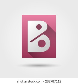 Logotype in the form of the letter "B", Abstract stylized business logo idea, Vector illustration Eps 10