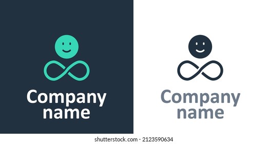 Logotype Friends forever icon isolated on white background. Everlasting friendship concept. Logo design template element. Vector